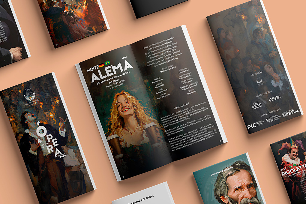 Diagramação de revistas, relatórios e e-books